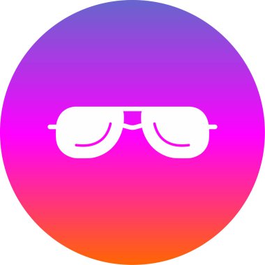 Güneş gözlüklerinin vektör illüstrasyonu modern grafik simgesi                       
