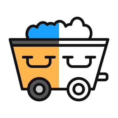 Tramvay Simgesi vektör çizimi