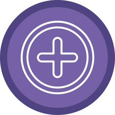 Artı işaret simgesi, vektör illüstrasyonu