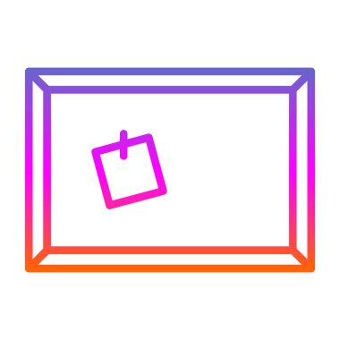 Mantar tahtası web simgesi vektör illüstrasyonu