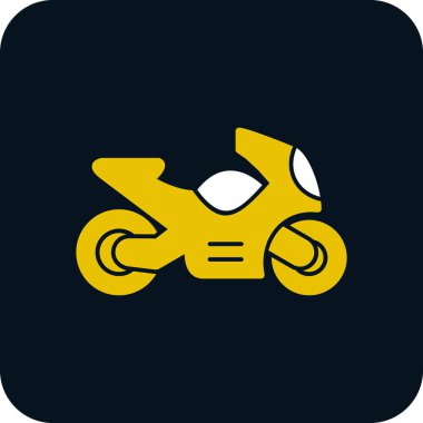 motosiklet web simgesi basit tasarım