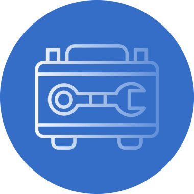 araç kutusu simgesi, vektör illüstrasyonu basit tasarım