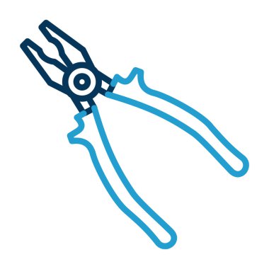 Makas. Web simgesi basit illüstrasyon