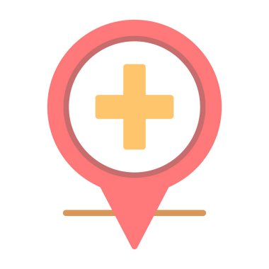 konum pin simgesi vektör illüstrasyonu