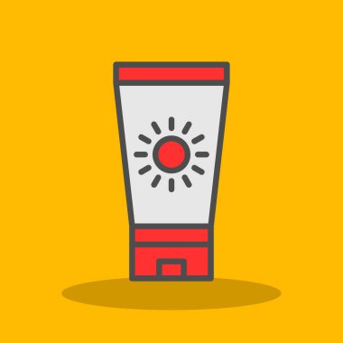 saun krem ikonu vektör illüstrasyonu