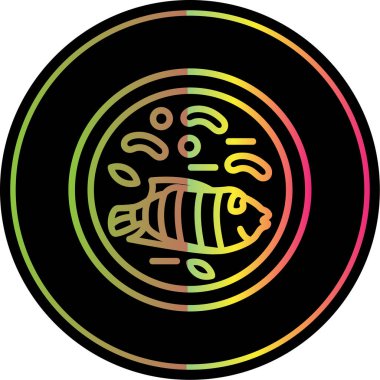 vektörde balık simgesi