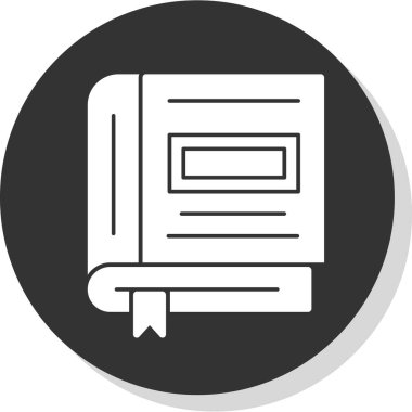 Kitap simgesinin vektör illüstrasyonu 