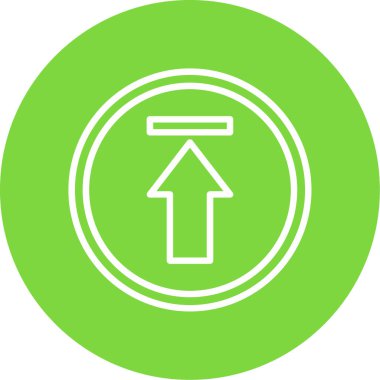 gönderme satırı simgesi, vektör illüstrasyonu