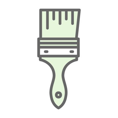 Boya fırçası simgesinin vektör illüstrasyonu