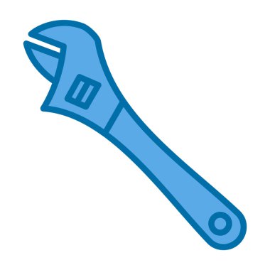 İngiliz anahtarı. Web simgesi basit illüstrasyon