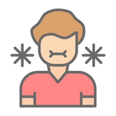 Hasta Kişiler web simgesi vektör illüstrasyonu