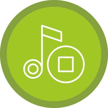 trend biçimi izole edilmiş arkaplan nota simgesi