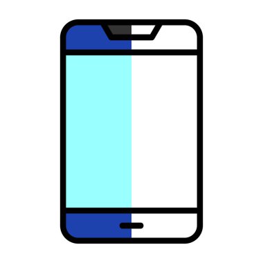 Akıllı telefon simgesinin vektör illüstrasyonu 