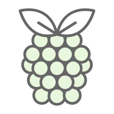 Raspberry fruit icon. vector illustration 
