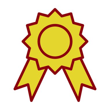 Madalya Web simgesi basit illüstrasyon 