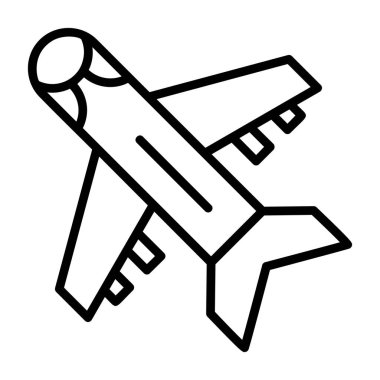 Uçak. Web simgesi basit illüstrasyon