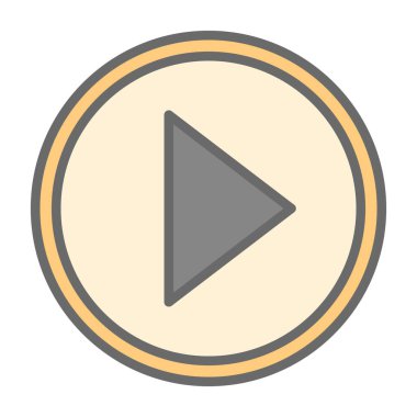 Düz oyun. Web simgesi basit illüstrasyon