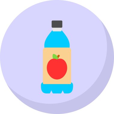 Şişe. Web simgesi basit illüstrasyon