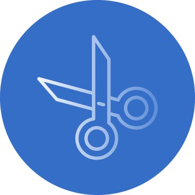 Makas vektör simgesi simgesi çizimi 