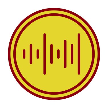 ses dalgası ikonu vektör illüstrasyonu