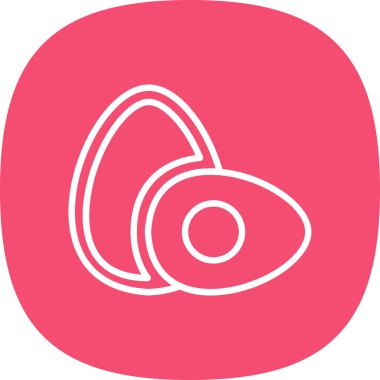 Yumurta Simgesi, Vektör illüstrasyonu 