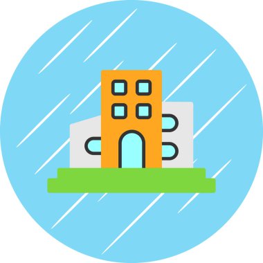 modern yapı web simgesi, vektör illüstrasyonu