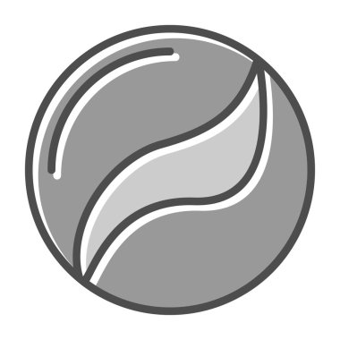 Moda tasarım arka planındaki golf topu ikonu izole edildi. yumuşak mavi renk