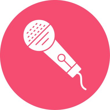 mikrofon simgesi vektör illüstrasyonu