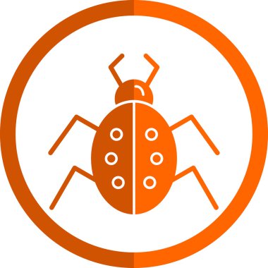 Böcek. Web simgesi basit illüstrasyon