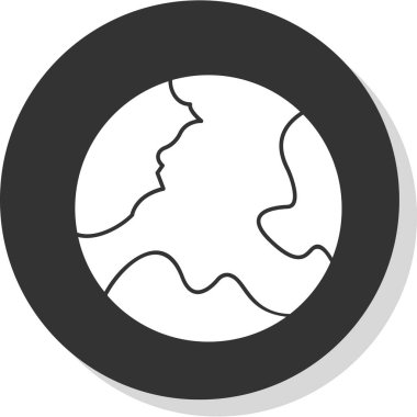 Yeryüzü ikonu vektör illüstrasyonuName                   