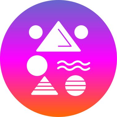 Bir plaj simgesinin vektör çizimi