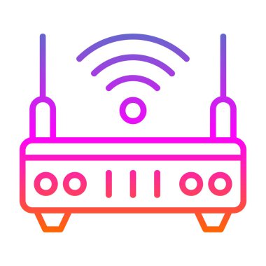 wifi internet yönlendirici vektör çizimi 