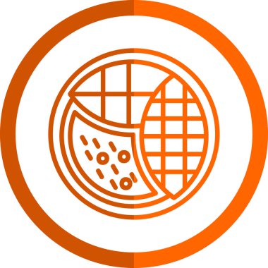 Mango yapışkan pirinç simgesi tasarımı, vektör illüstrasyonu   