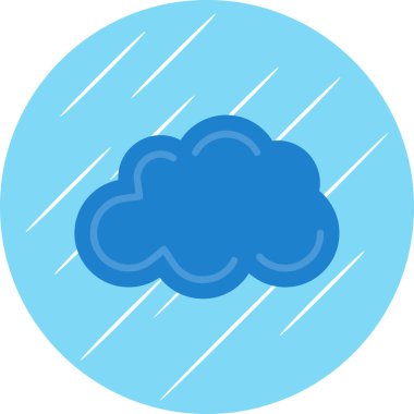 Bulut. Web simgesi basit illüstrasyon