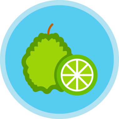 Limonlu limon diliminin vektör çizimi