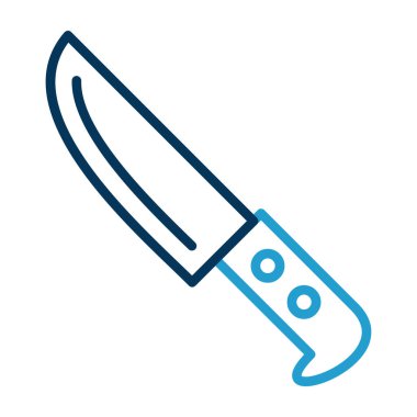 Bıçak düz simgesi, vektör illüstrasyonu 