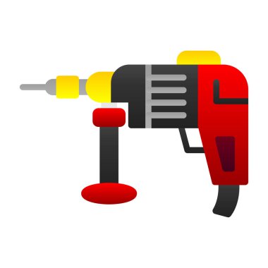 Sondaj makinesi ikon vektör çizimi