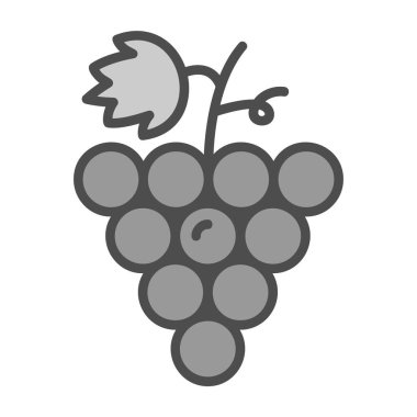 Üzüm. Web simgesi basit illüstrasyon