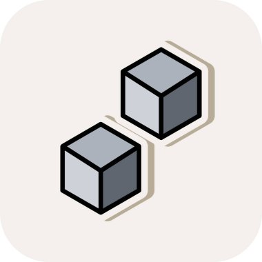 Küp küpünün vektör illüstrasyonu