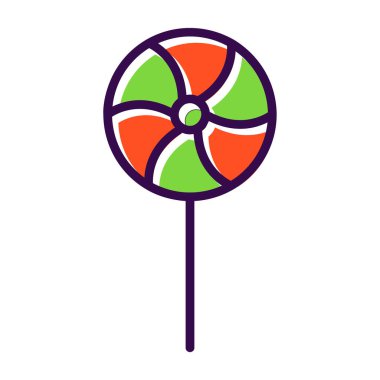 Lolipop modern simgesinin vektör çizimi          