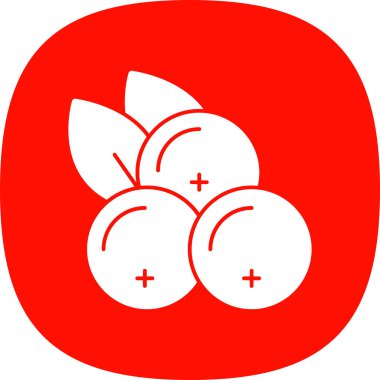 Frenk üzümü. Web simgesi basit illüstrasyon
