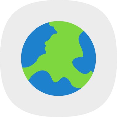 Yeryüzü ikonu vektör illüstrasyonuName                   