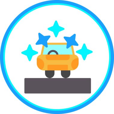 araba simgesi, vektör illüstrasyonu