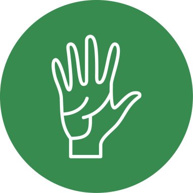 İnsan el simgesi, vektör illüstrasyonu