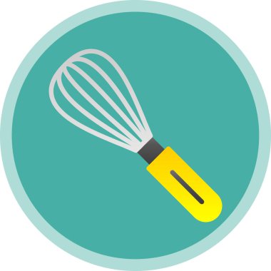 Mutfak çırpma düz vektör çizimi 