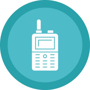 Telsiz telsizi. Web simgesi basit illüstrasyon