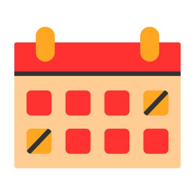 Takvim simgesi vektör illüstrasyonu