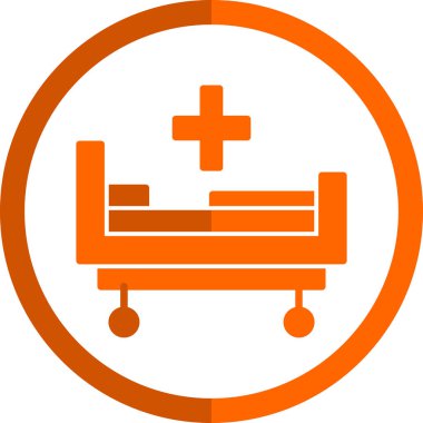 tıbbi bakım yuvarlak vektör simgesi