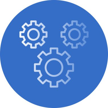 Teçhizat Web simgesi basit illüstrasyon