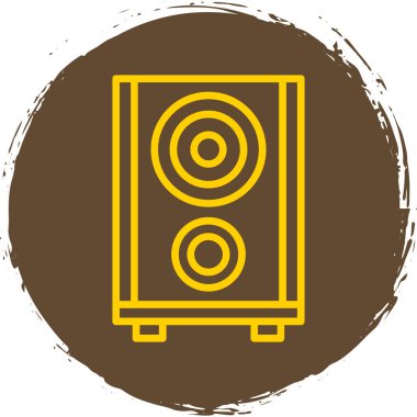 Benzersiz müzik sembolü vektör simgesi